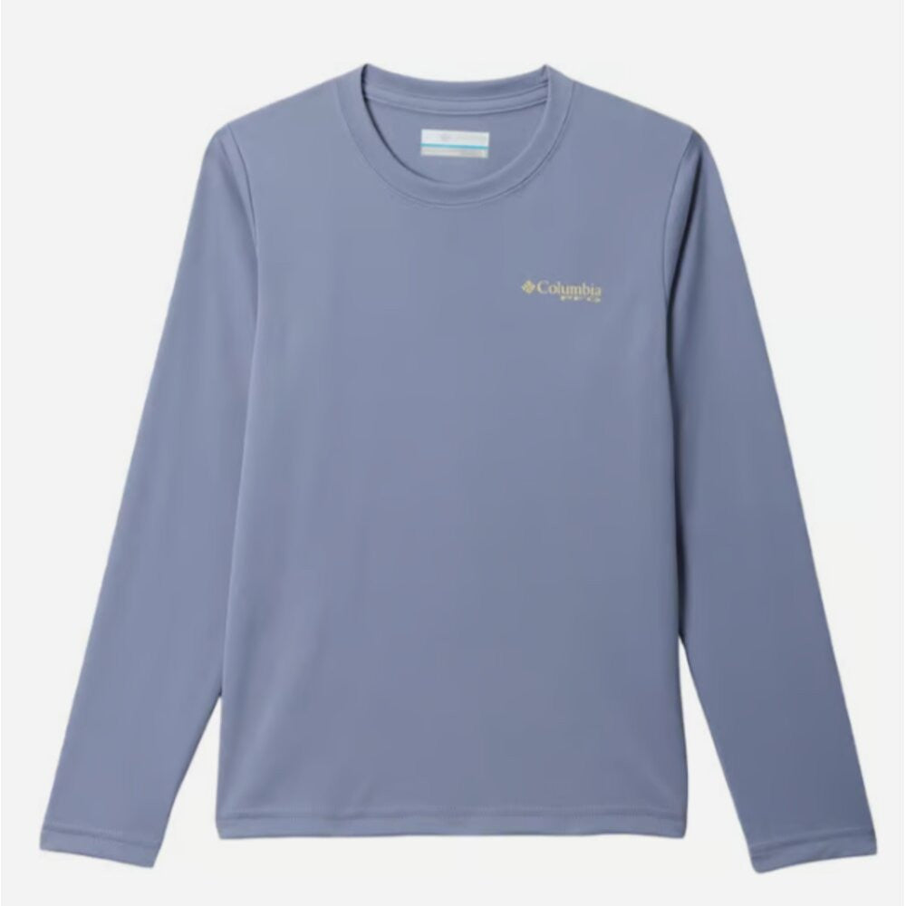 Columbia Youth Boys Terminal Tackle PFG Fish Shine Long Sleeve - New Moon