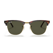 Ray-Ban Clubmaster Classic Sunglasses – Tortoise Frame with Green G-15 Lens