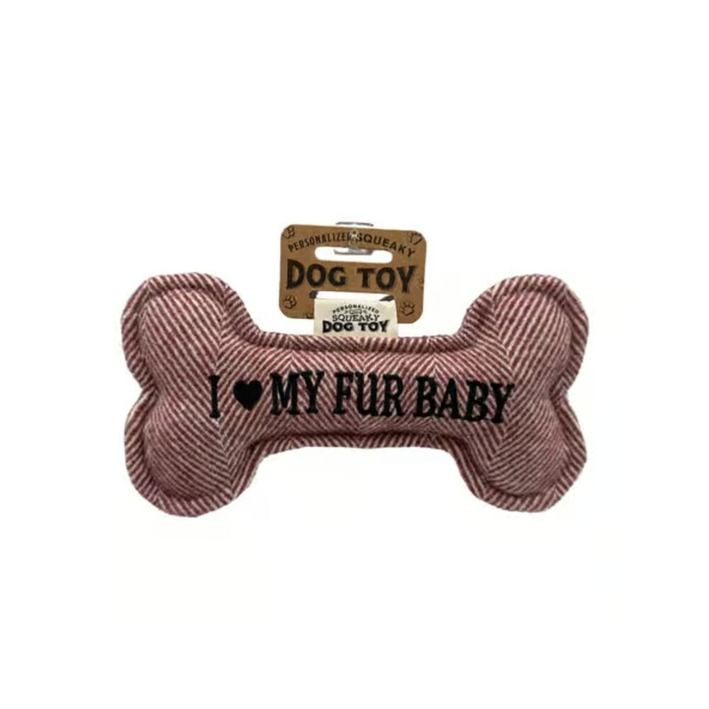History and Heraldry I Love My Fur Baby Squeaky Dog Toy