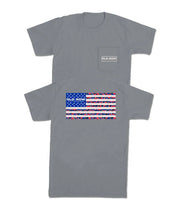 Old Row Men's USA Camo Flag Tee - Granite