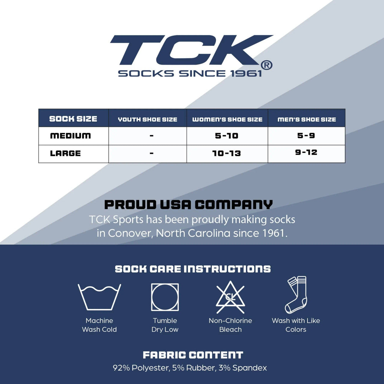 TCK 365 Everyday Crew Socks 3‑Pack