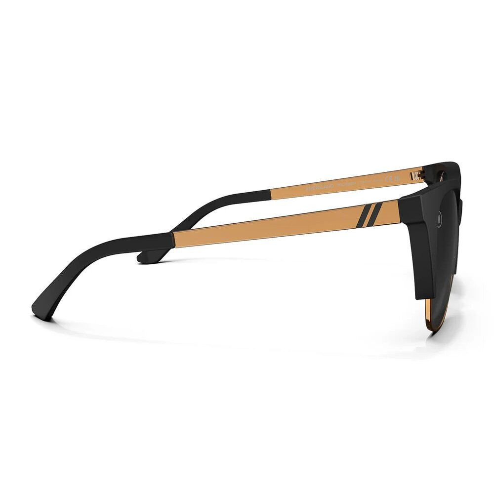 Blenders Starlet Polarized Sunglasses – Americano - Matte Black Frame/Bronze Metal/Smoke