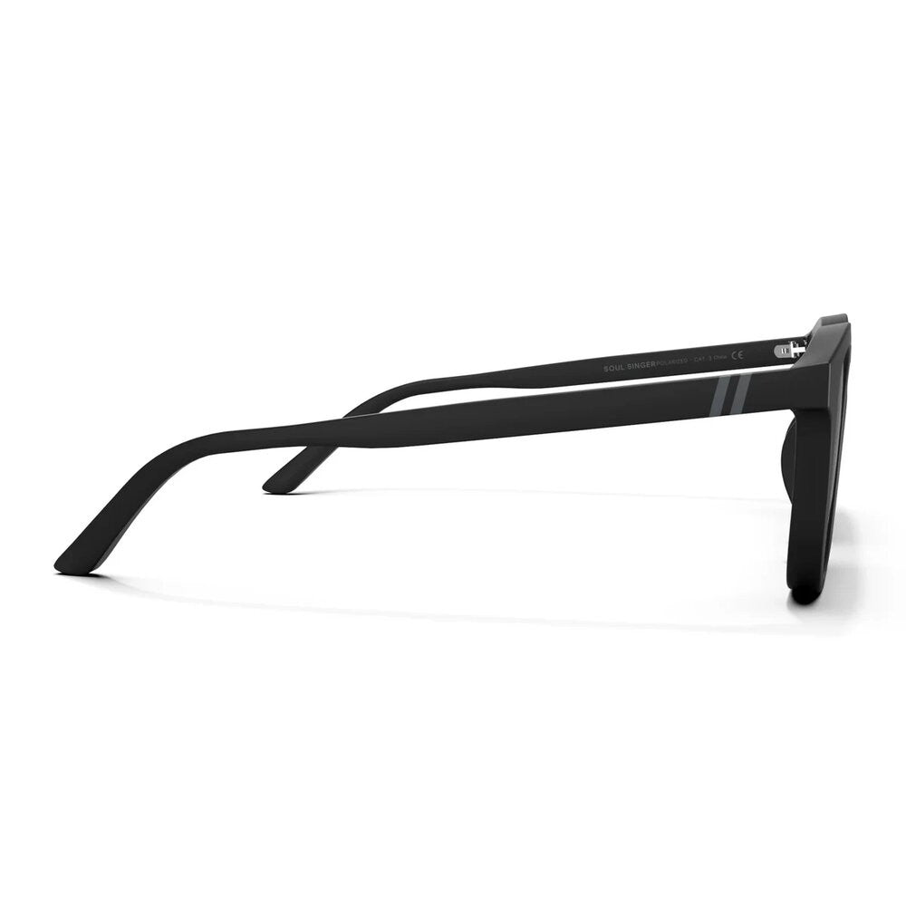Blenders Sydney Polarized Sunglasses – Soul Singer - Matte Black Rubber Frame/Smoke