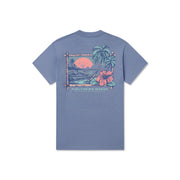 Southern Marsh Men's SEAWASH Tee - Aloha Sunset - Seawash Lilac