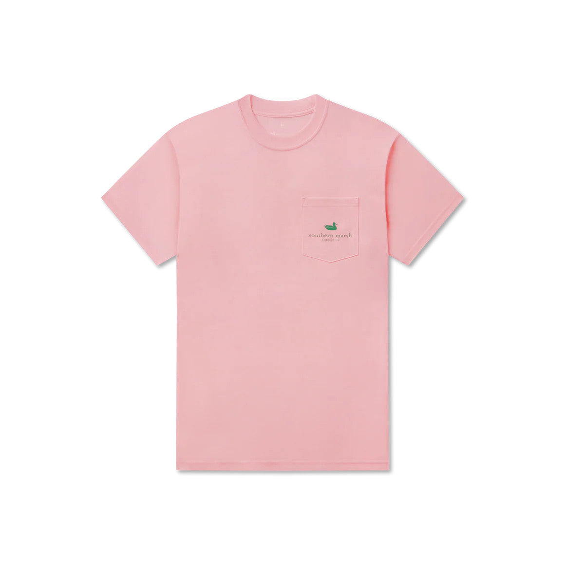 Southern Marsh Men's Seawash Tee - Branding - Flagstick - Camellia