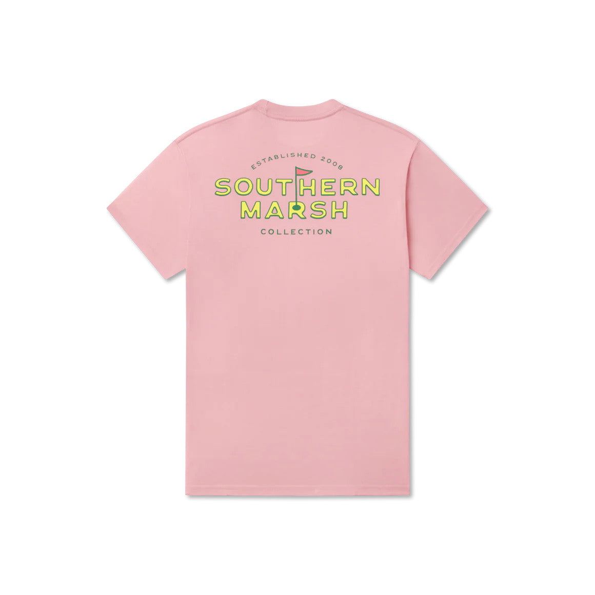 Southern Marsh Men's Seawash Tee - Branding - Flagstick - Camellia