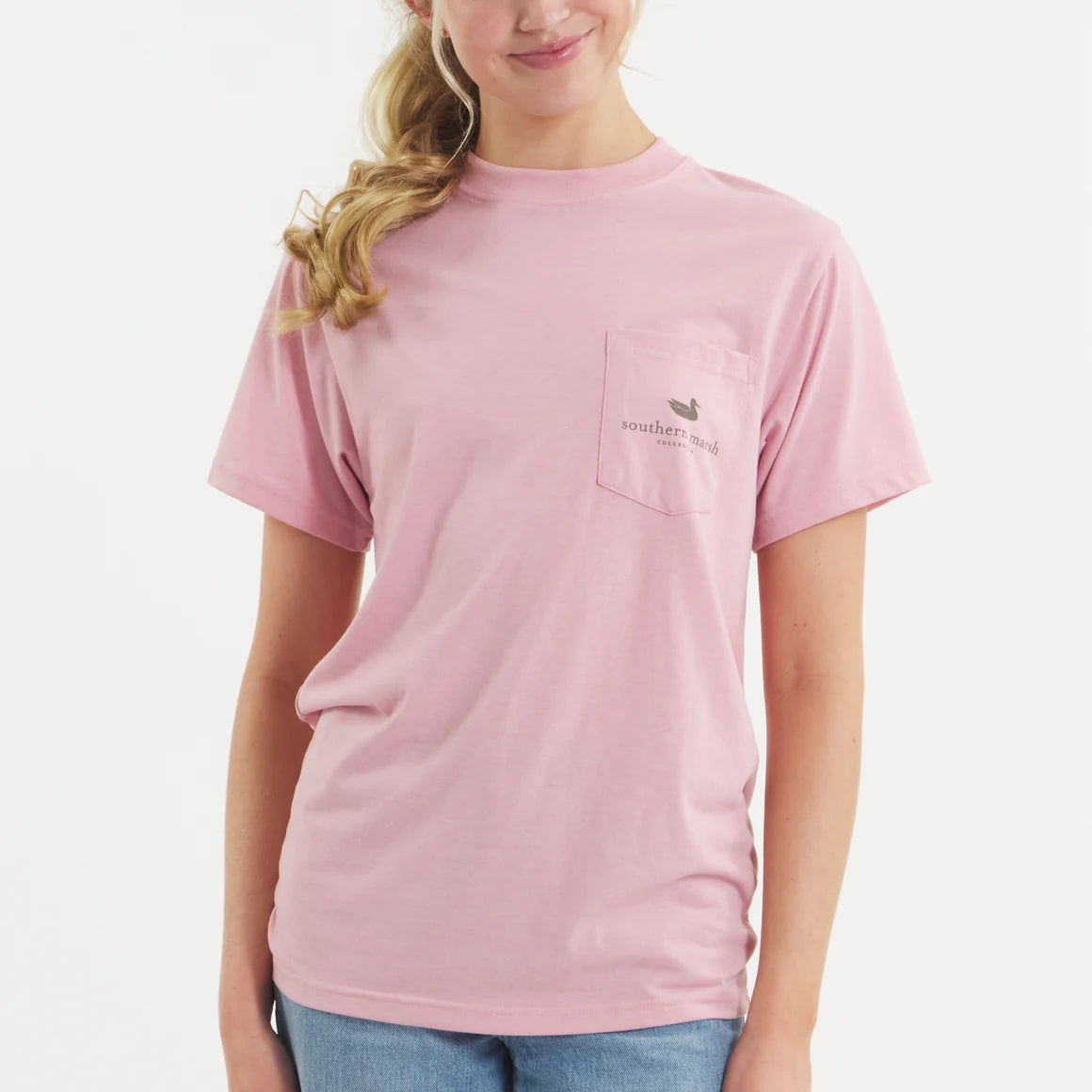 Southern Marsh Women's Seawash Tee Retro Duck Originals - Cherry Blossom