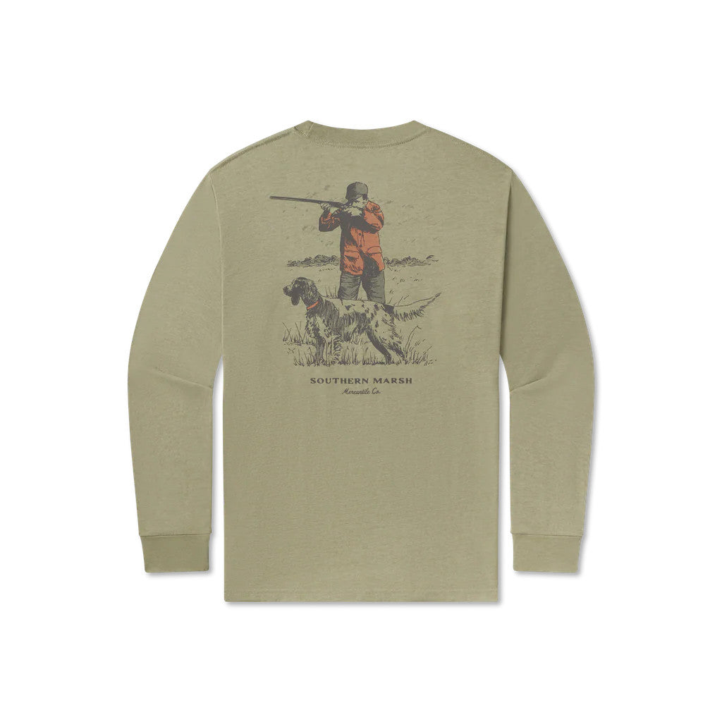 Southern Marsh Men's Seawash Long Sleeve Tee - Undaunting Focus