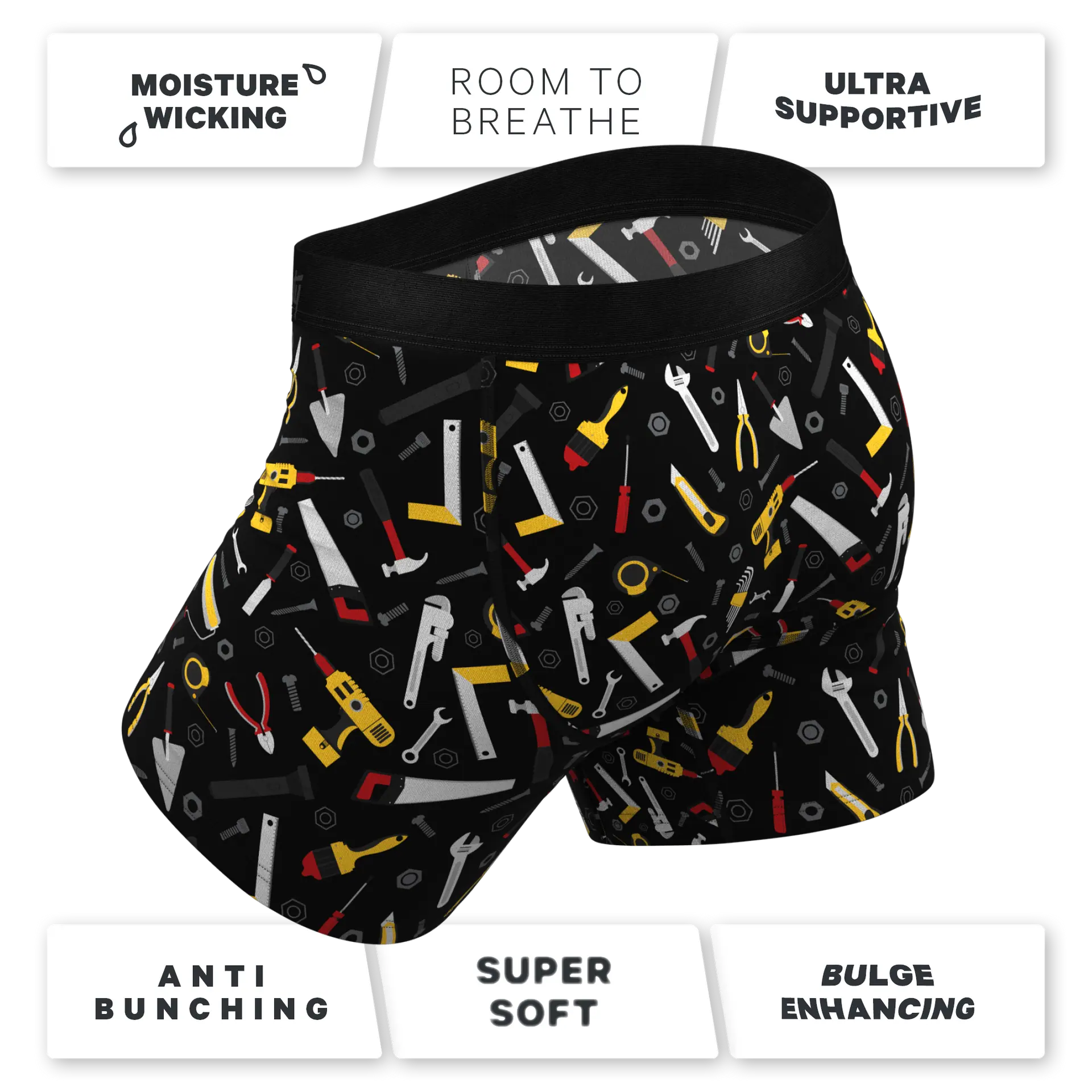 Shinesty Men's The Tool Belt Ball Hammock Pouch Underwear With Fly