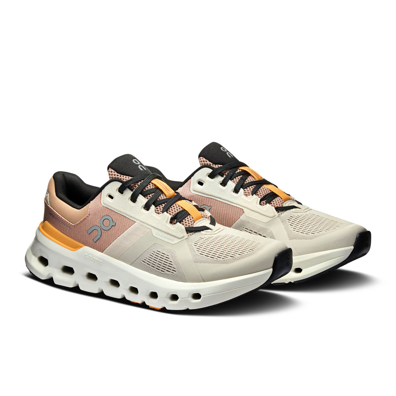 On Women's Cloudrunner 2 Running Shoes - Pearl/Tangerine
