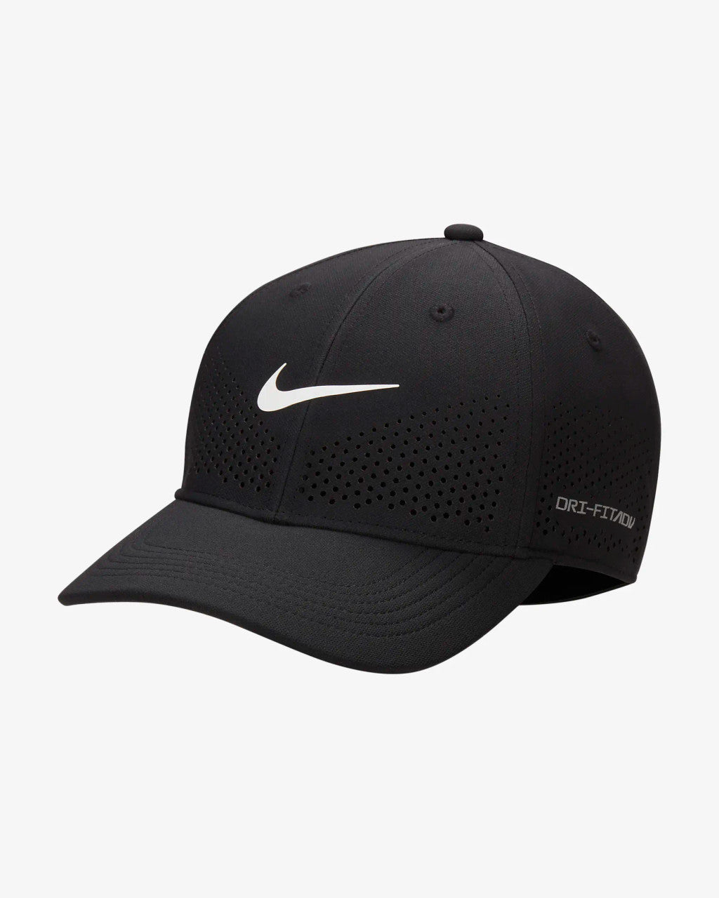 Nike Dri-FIT ADV Club Structured Swoosh Cap - Black/White