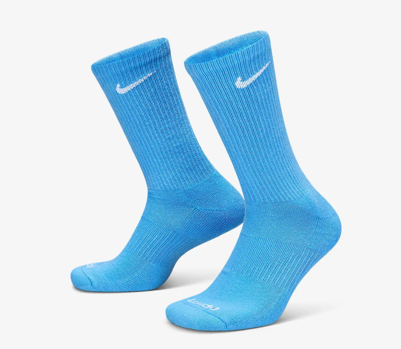 Nike Everyday Plus Cushioned Training Crew Socks - Blue Silver