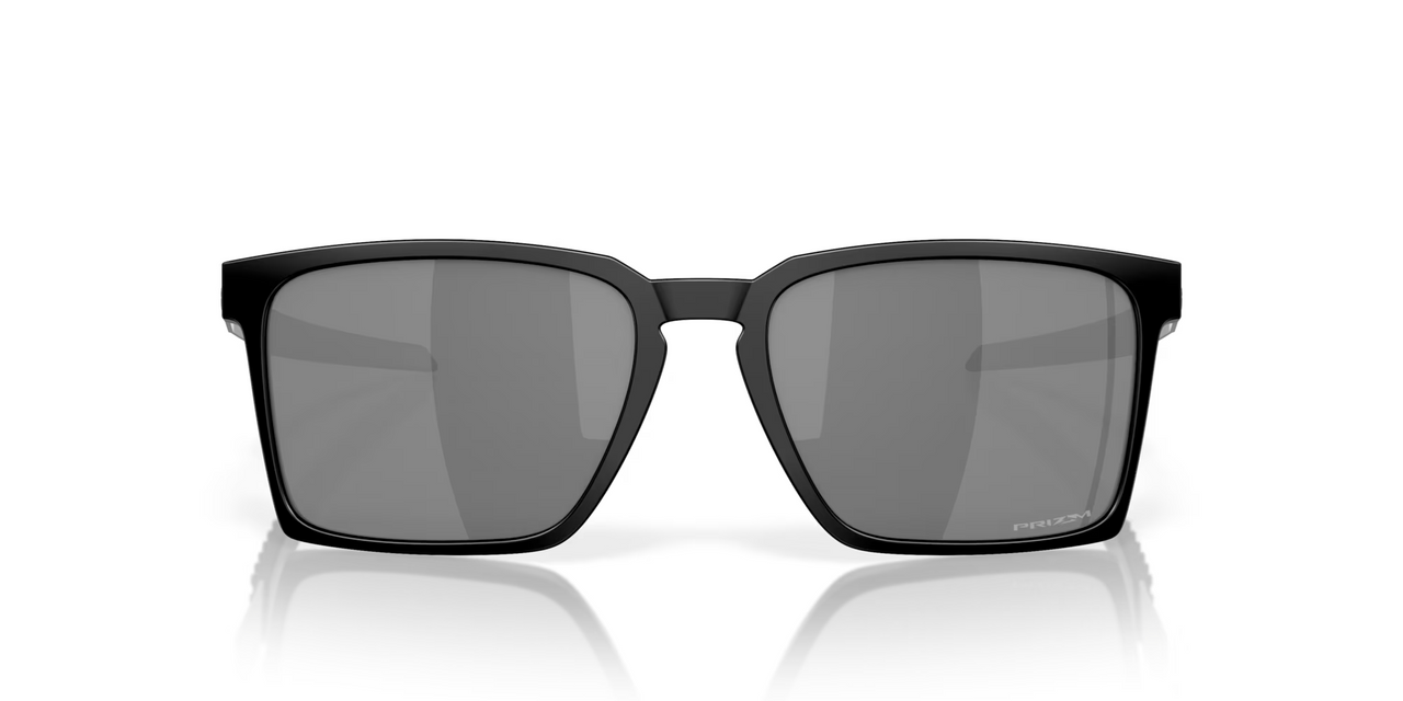 Oakley Exchange Sun Square Sunglasses Satin Black Frame / Prizm Grey Lenses