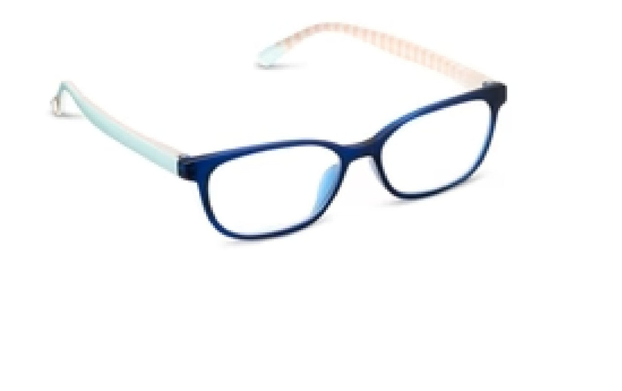 Peepers Beach Read Reading Glasses – Navy/Summer Stripe Blue Light Filtering Eyewear
