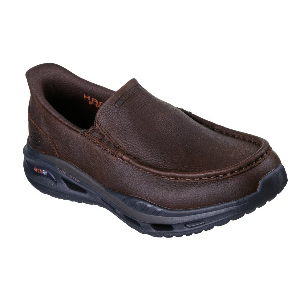 Skechers Men's Arch Fit Orvan Glide Moc Brown