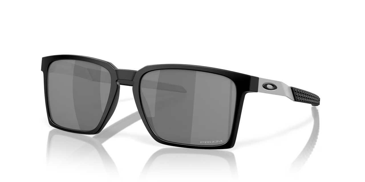 Oakley Exchange Sun Square Sunglasses Satin Black Frame / Prizm Grey Lenses