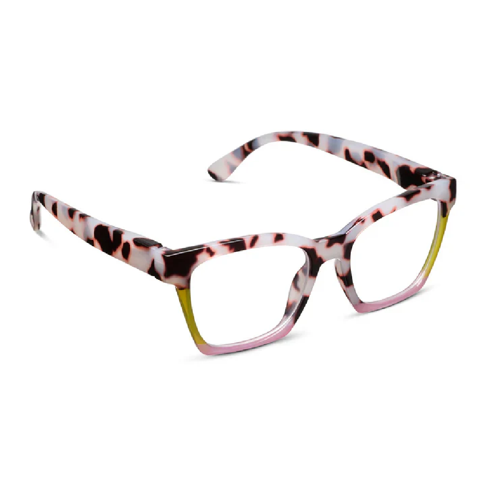 Peepers Birdie — Pink Chai Colorblock Blue Light Readers