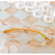 Peepers Josephine OverSized Square Blue-Light Reading Glasses – Blush