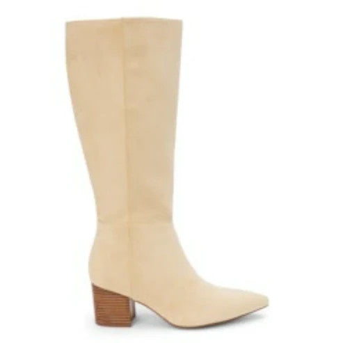 Matisse “Fern” Western Boot — Natural Suede