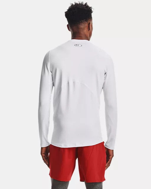 Under Armour Men's ColdGear Fitted Crew - White/Black