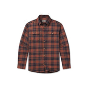 Southern Marsh Men's Randolph Plaid Flannel - Stone Brown & Navy