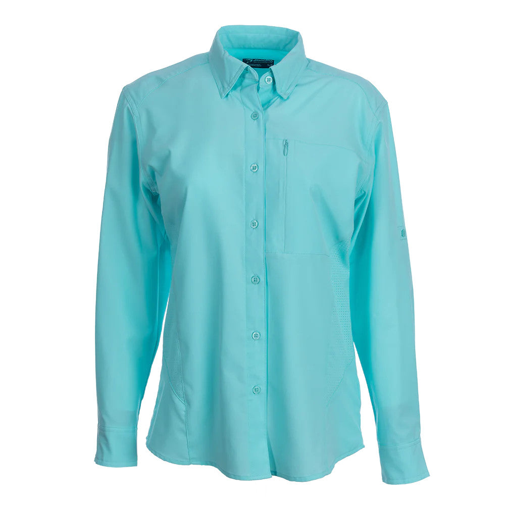 Bimini Bay Clearwater Women's Long Sleeve Shirt - Aqua
