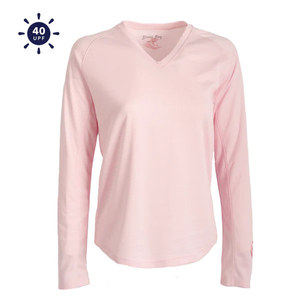Bimini Bay Cabo II Women's Long Sleeve Shirt Featuring BloodGuard Plus - Pink Blossom