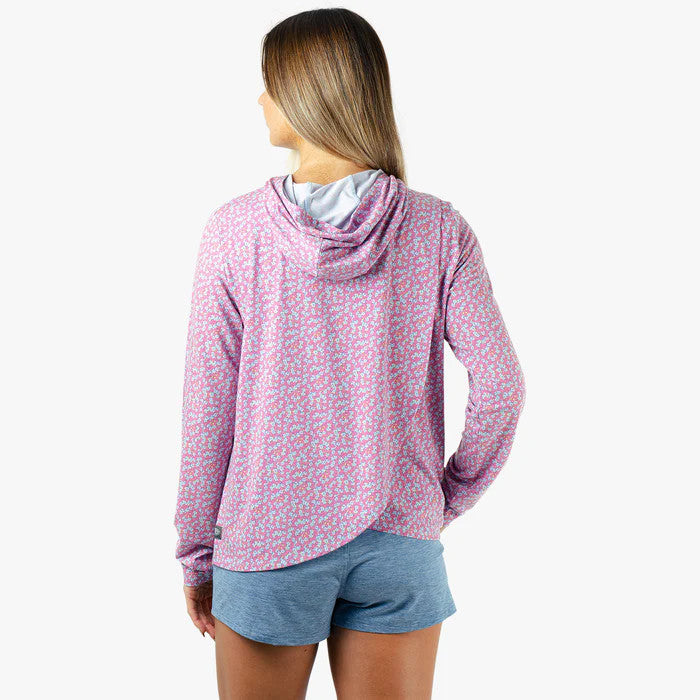 Aftco Women's Ocean Bound Hooded Performance Shirt - Pink