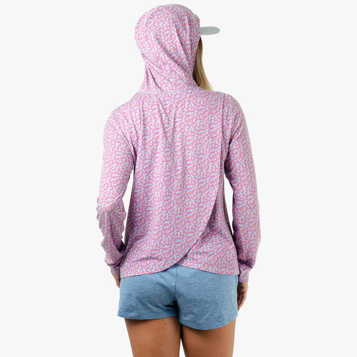 Aftco Women's Ocean Bound Hooded Performance Shirt - Pink