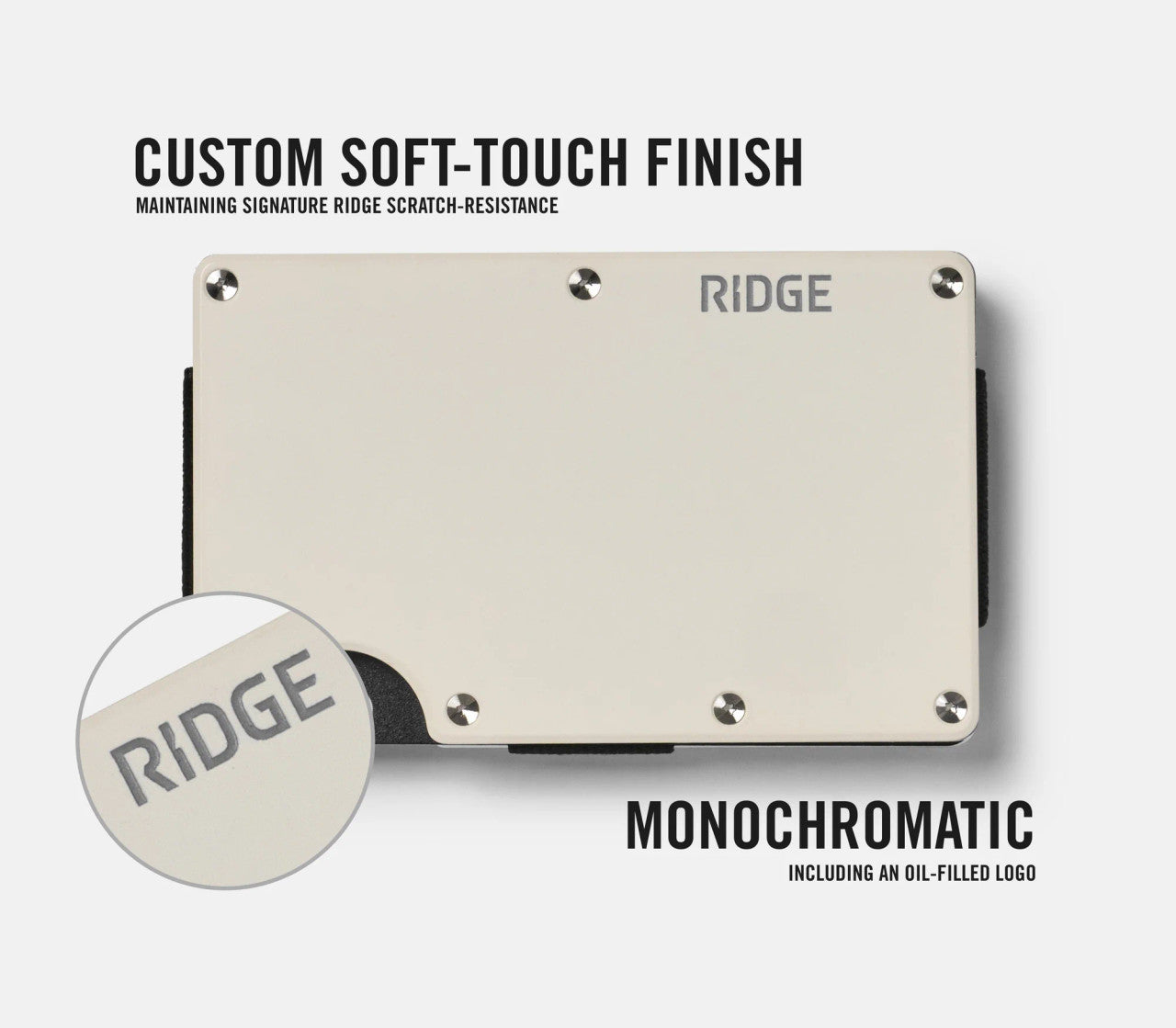 Ridge Wallet - Monaco White/Aluminum