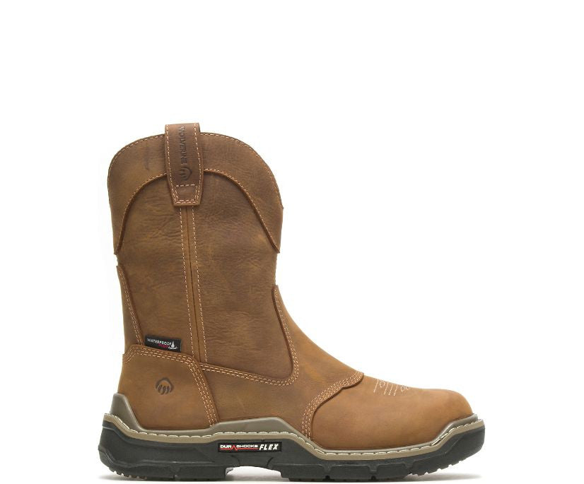 Wolverine Men's Raider Durashocks Western Carbonmax Work Wellington Boot- Real Brown