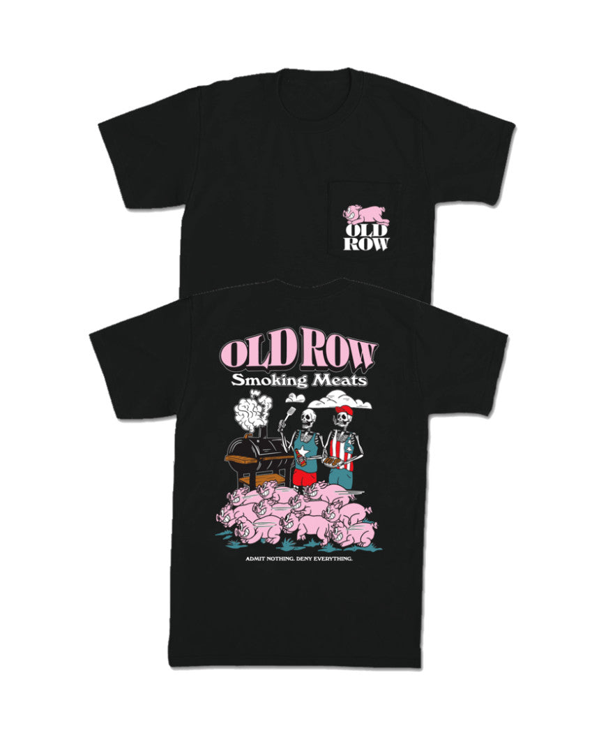 Old Row Men's Rub Our Meat 2.0 Pocket Tee - Black