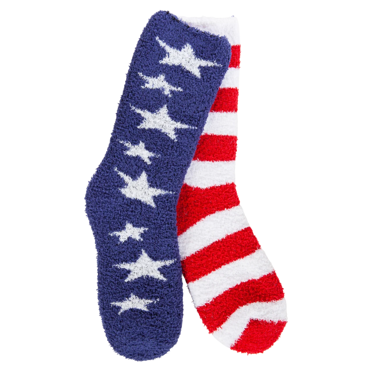 World's Softest Socks Women's Americana Series Crew - Red/White/Blue
