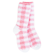 World's Softest Women's Holiday Knit Pickin' Fireside Crew - Pink Check