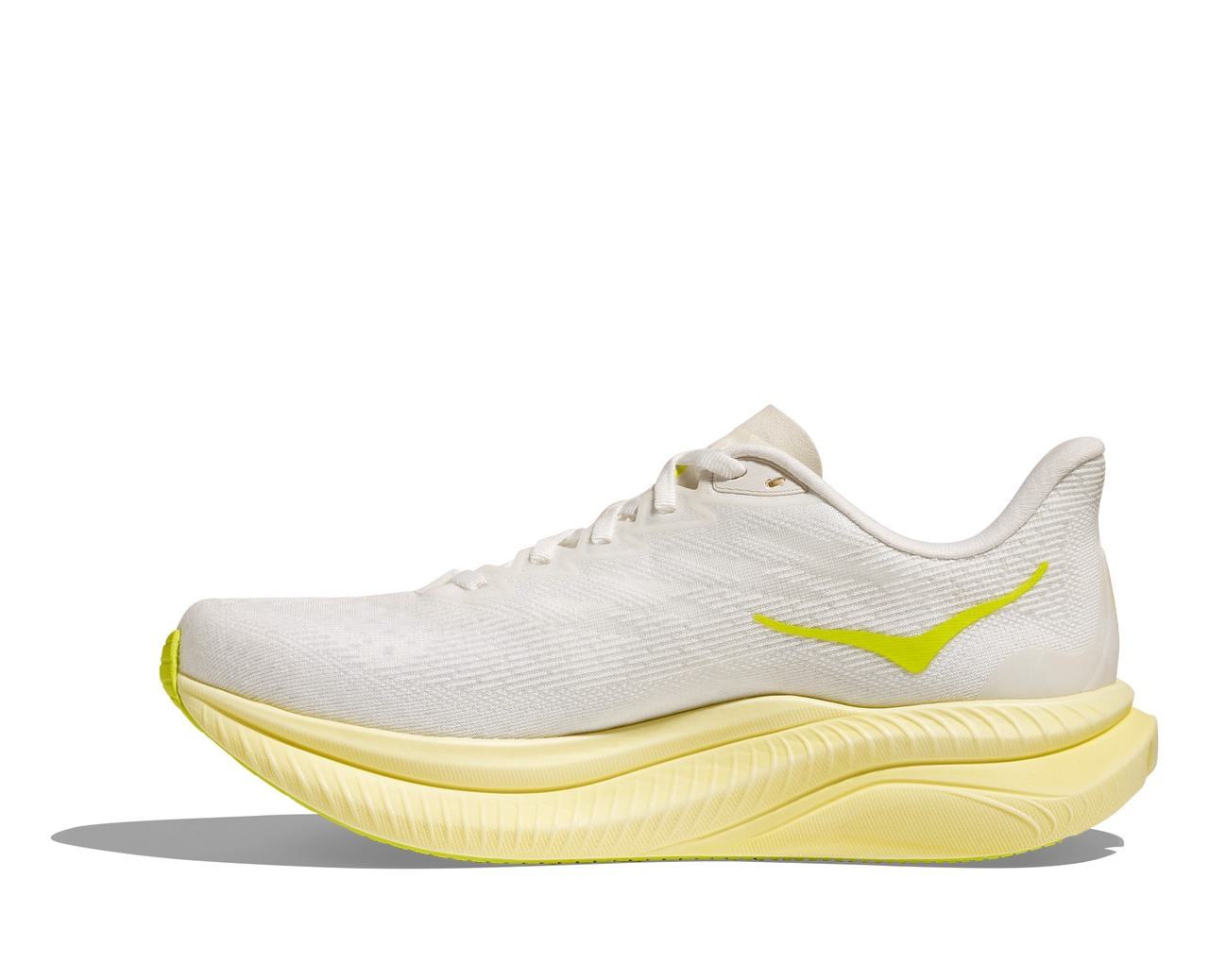 Hoka Women's Mach 6 - White/Neon Hoka Citrus