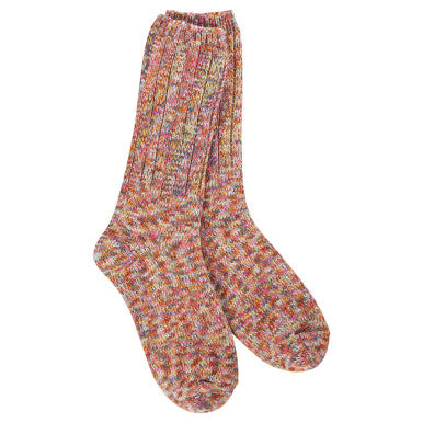 World's Softest Socks Weekend Ragg Crew - Floral
