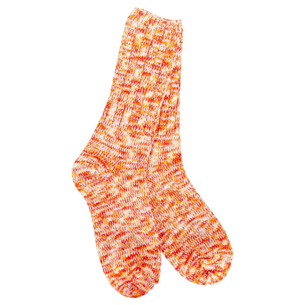 World's Softest Women's Weekend Ragg Crew - Orange