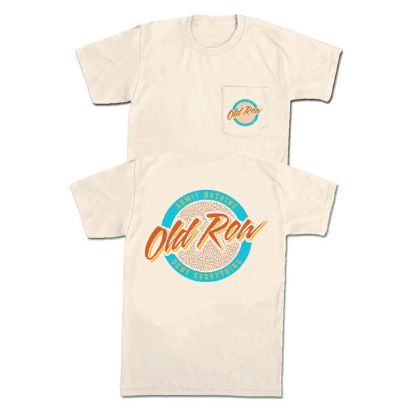Old Row Circle Logo Pocket Tee - Ivory