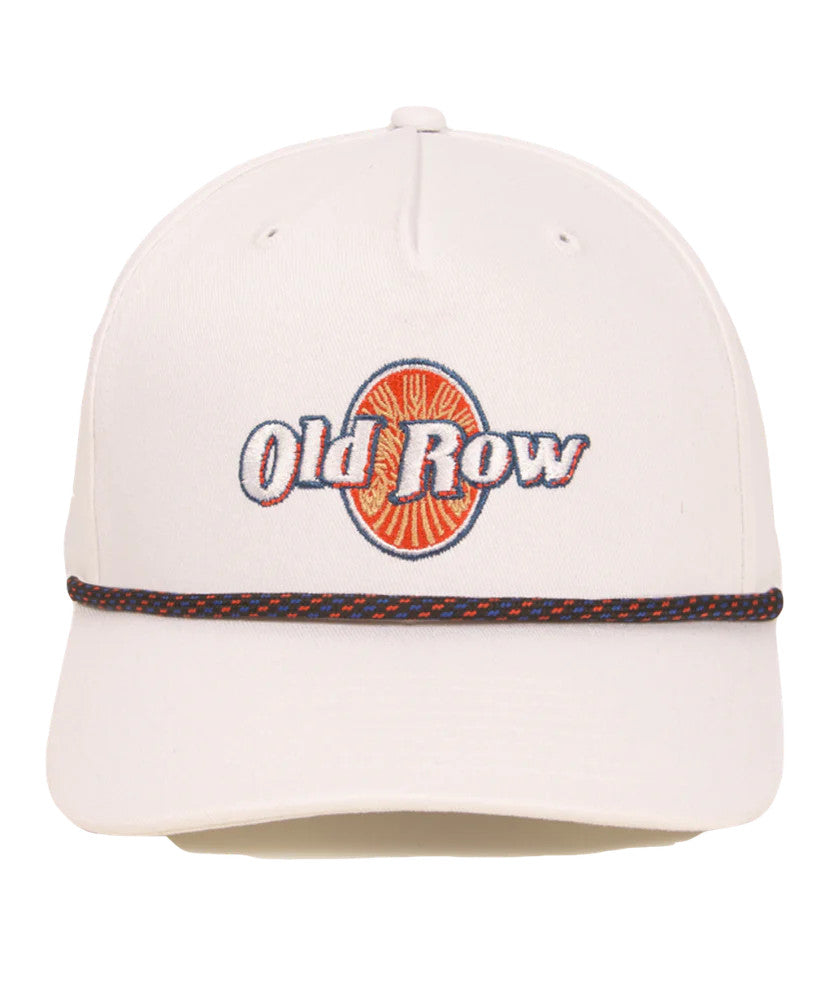 Old Row Men's Retro Rope Mesh Back Hat - White