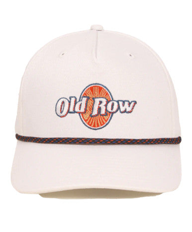 Old Row Men's Retro Rope Mesh Back Hat - White