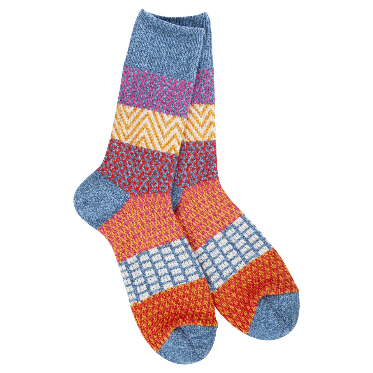World's Softest Socks Weekend Gallery Crew - Denim