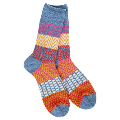 World's Softest Socks Weekend Gallery Crew - Denim