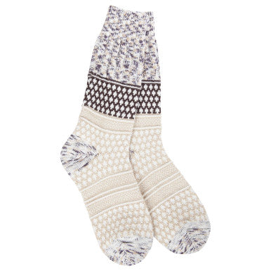 World's Softest Socks Weekend Gallery Textured Crew - Cookie Dough Multi