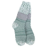World's Softest Holiday Gallery Textured Crew - Spruce Multi