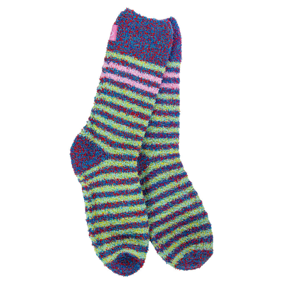 World’s Softest Garden Cozy Crew Socks – Iris Multi