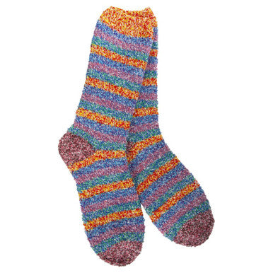 World's Softest Women's Holiday St. Patrick's Cozy Crew - Rainbow Multi