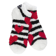 World's Softest Women's Cozy Low - Heart Stripes