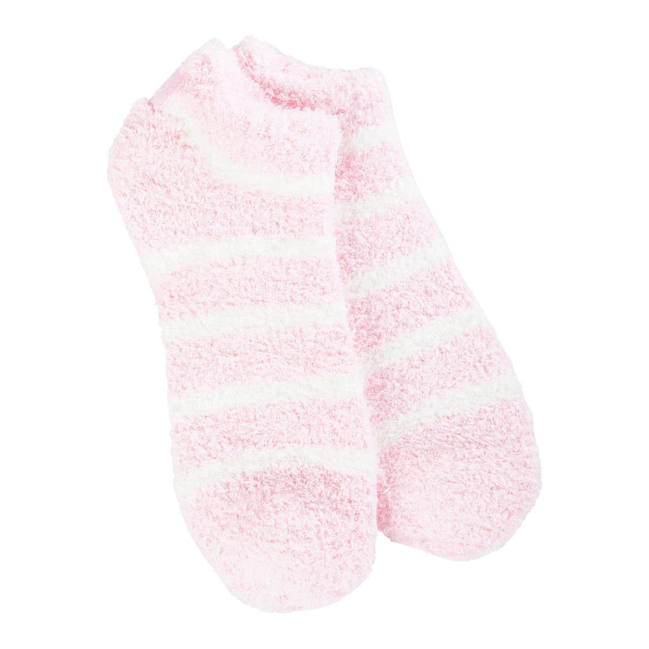 World's Softest Socks Cozy Low - Candy Pink Stripe