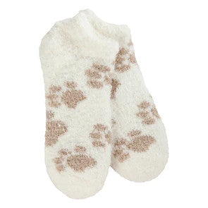 World's Softest Socks Cozy Low- Stone Paw