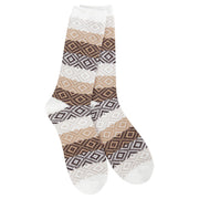 World's Softest Weekend Gem Crew - Chocolate Multi